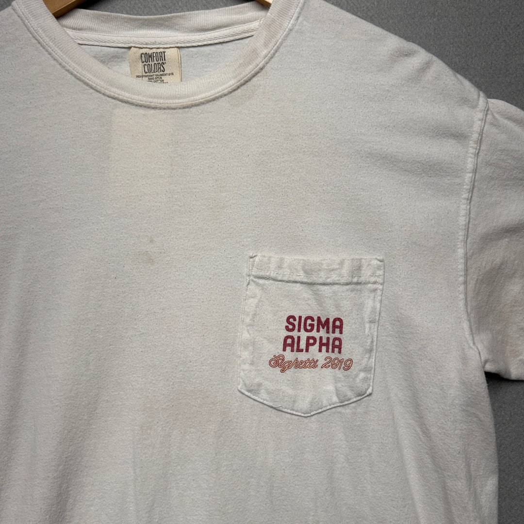 Sigma Alpha Spaghetti T Shirt size Medium