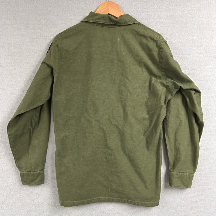 Vintage 1970s US Military Og 107 Field Shirt Size Medium