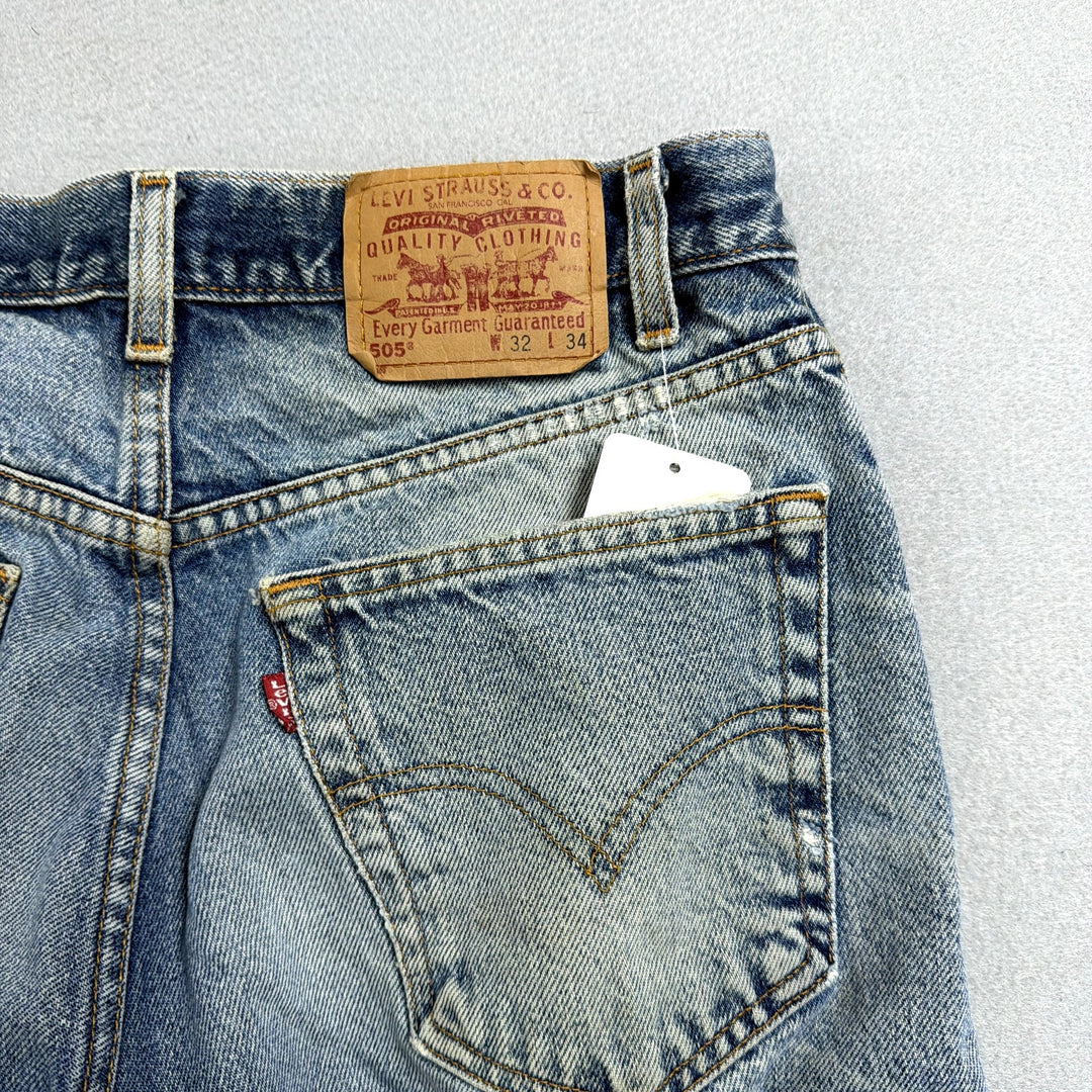 Vintage Levi's 505 Paint Splattered Jeans Size 30