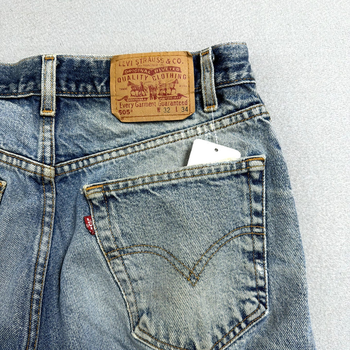 Vintage Levi's 505 Paint Splattered Jeans Size 30