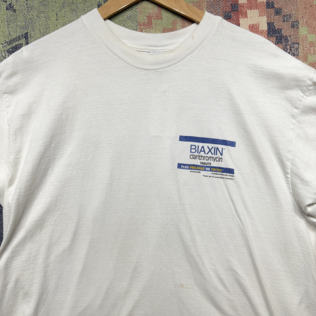 Biaxin Vintage Medicine  T Shirt Size XL 2000s