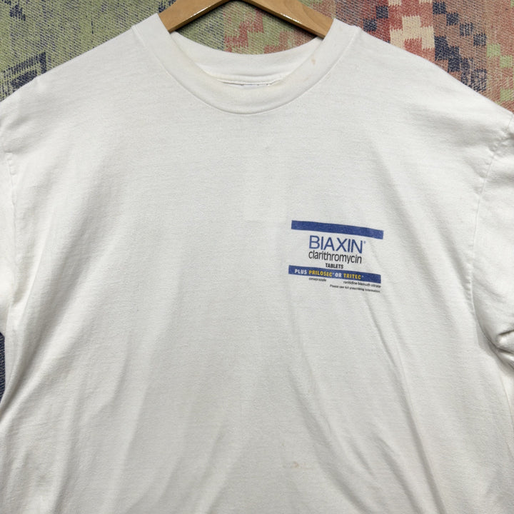 Biaxin Vintage Medicine  T Shirt Size XL 2000s