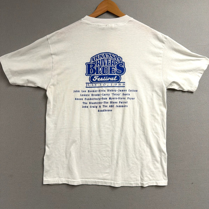 Vintage Arkansas River Blues Festival 1988 T Shirt Size XL