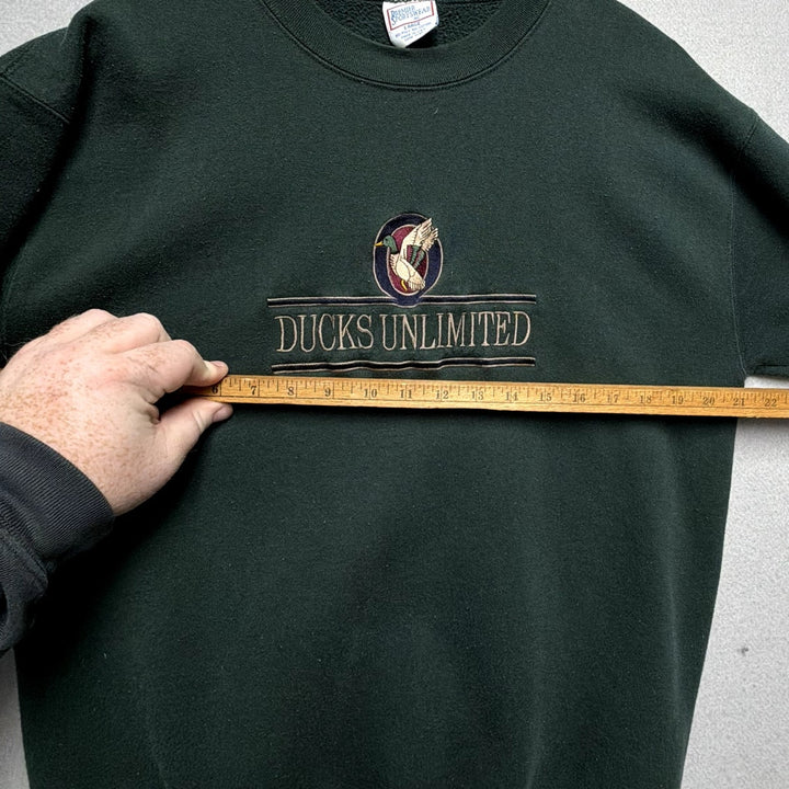 Vintage Ducks Unlimited Green Sweatshirt Size Large