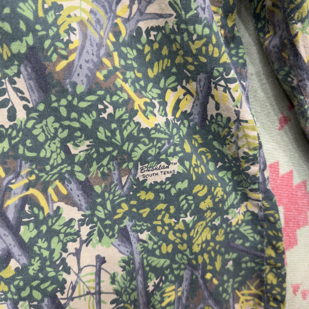 Bushlan Camo Vintage Button Down Shirt XL 80s