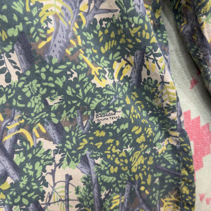 Bushlan Camo Vintage Button Down Shirt XL 80s