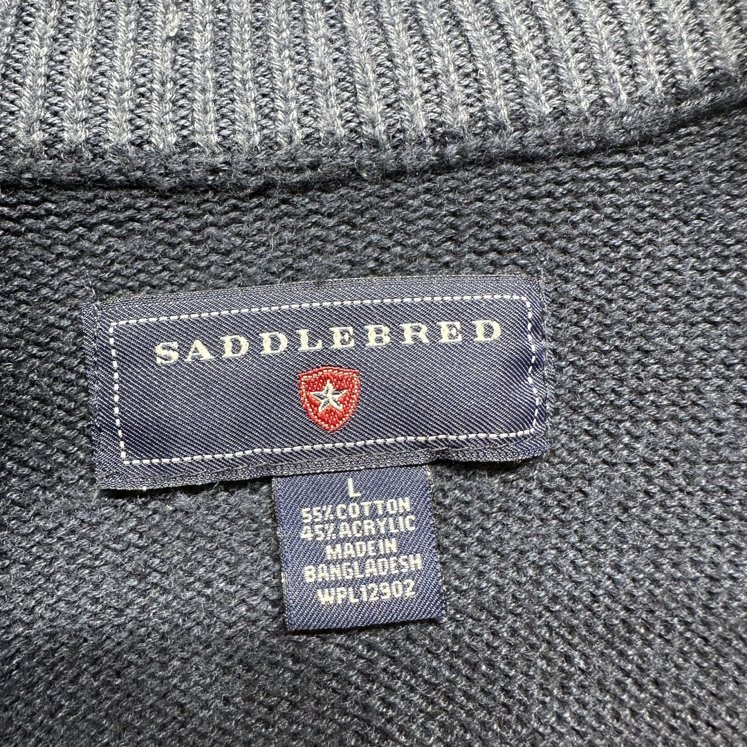 Vintage Saddlebred Quarter Zip Sweater Size L