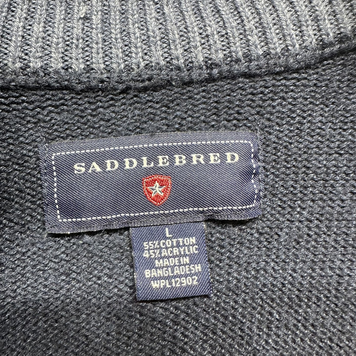 Vintage Saddlebred Quarter Zip Sweater Size L
