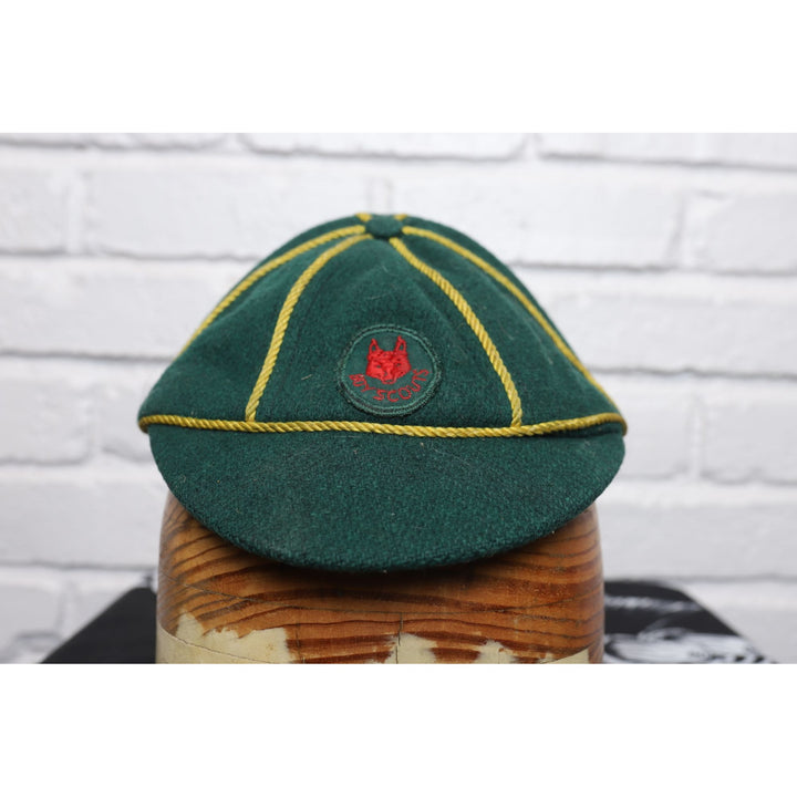 60s Vintage Boy Scouts Wolf Green Hat