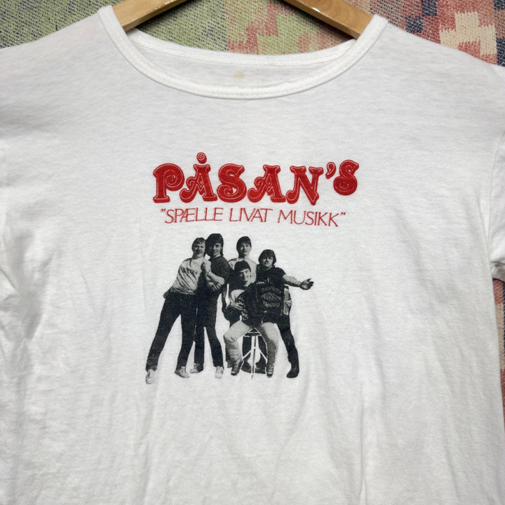 Pasans Vintage Band T Shirt Size Small  80s