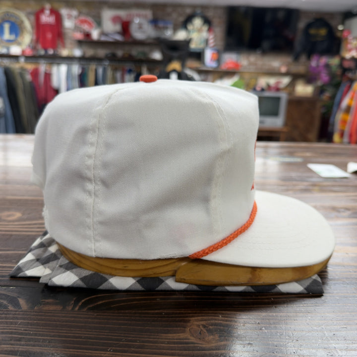 Tyson Foods Vintage Script Snapback Hat 80s