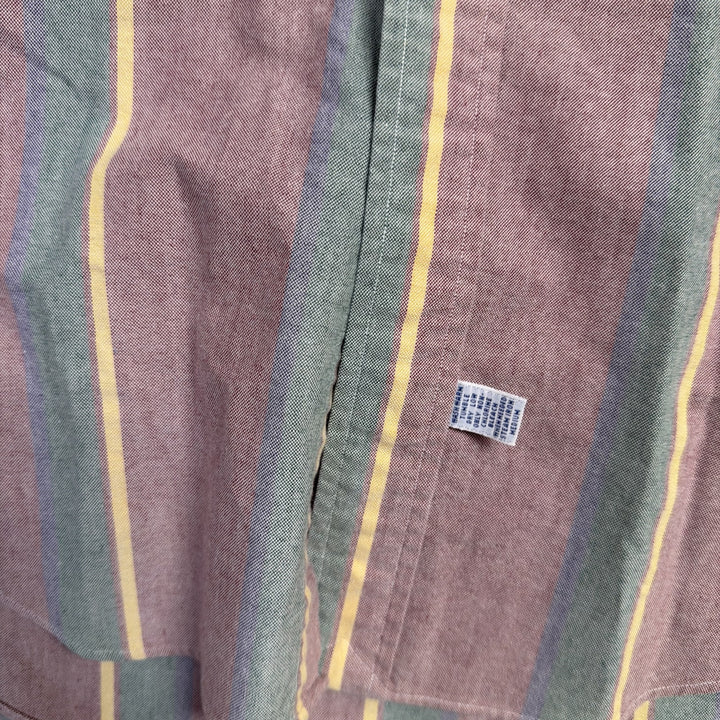 Vintage Polo Ralph Lauren Striped Button Down Shirt Size XL