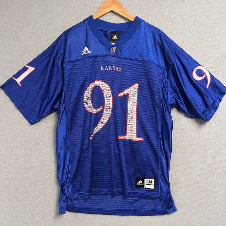 Vintage Adidas Kansas Jayhawks Jake Laptad Jersey Size Medium