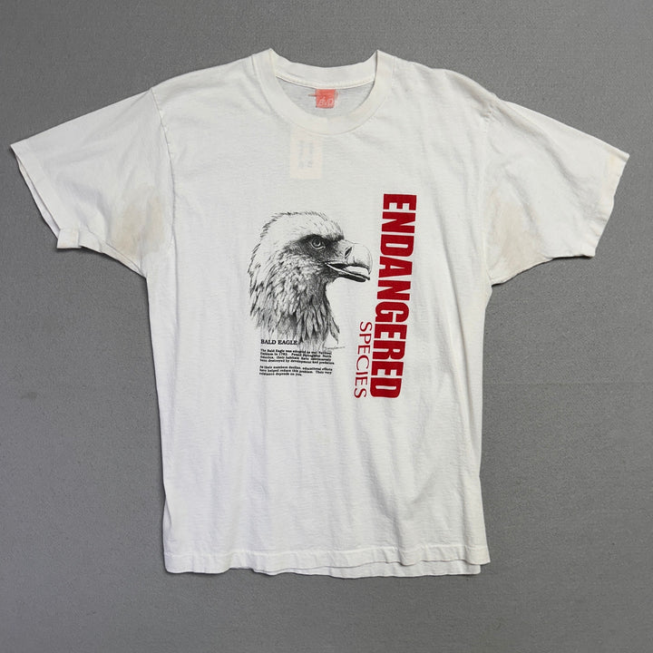 Vintage Bald Eagle Endangered Species T Shirt Size XL
