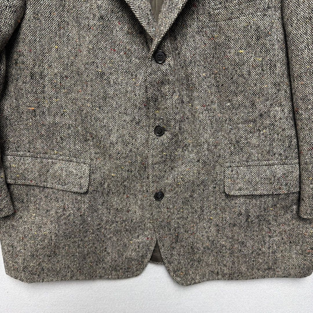 Vintage Brooks Brothers Speckled Tweed Blazer Size XL
