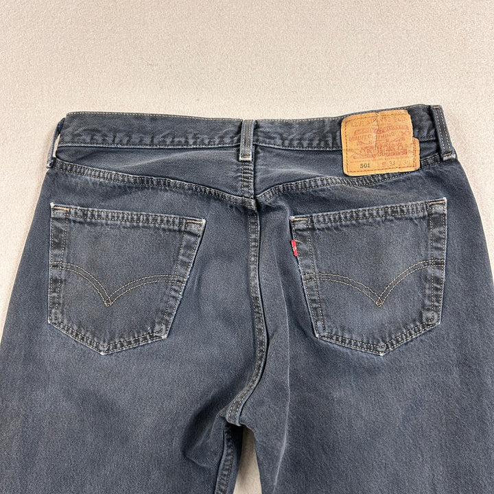 Vintage Levi's 501 Made in USA 1996 Dark Blue Jeans Size 32