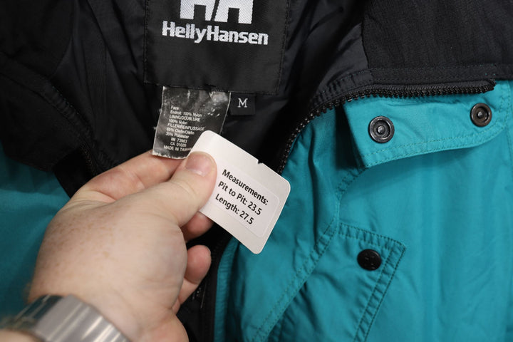 90s helly hansen teal jacket size medium