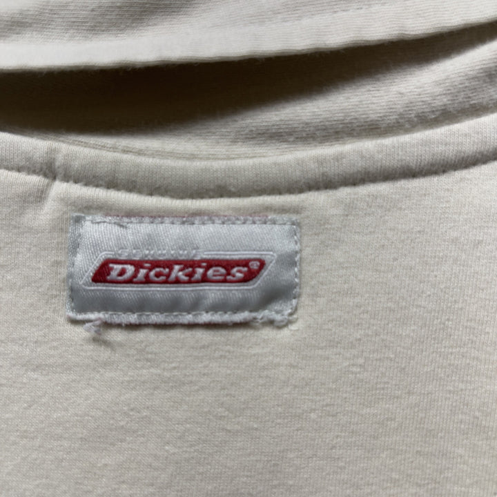 Men's Y2K Graphic Print White Polo Shirt Size XL