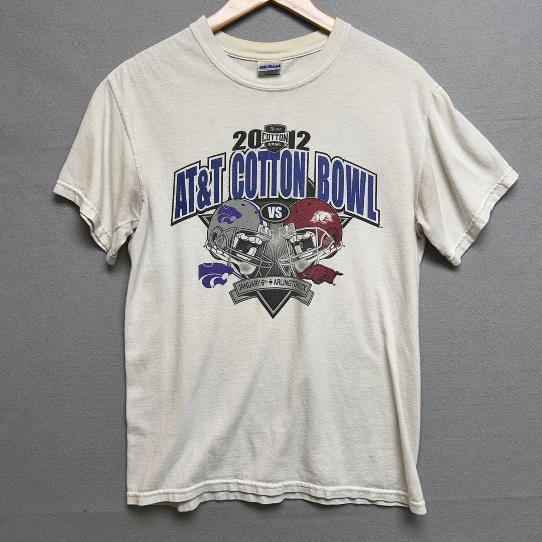 Vintage 2012 NCAA Cotton Bowl Arkansas Vs Kansas State Shirt Size Small