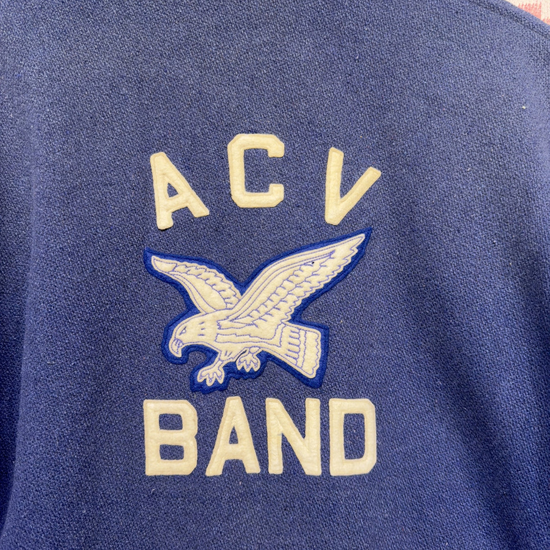 ACV Eagles Band Vintage Varsity Letterman Jacket Medium 60s