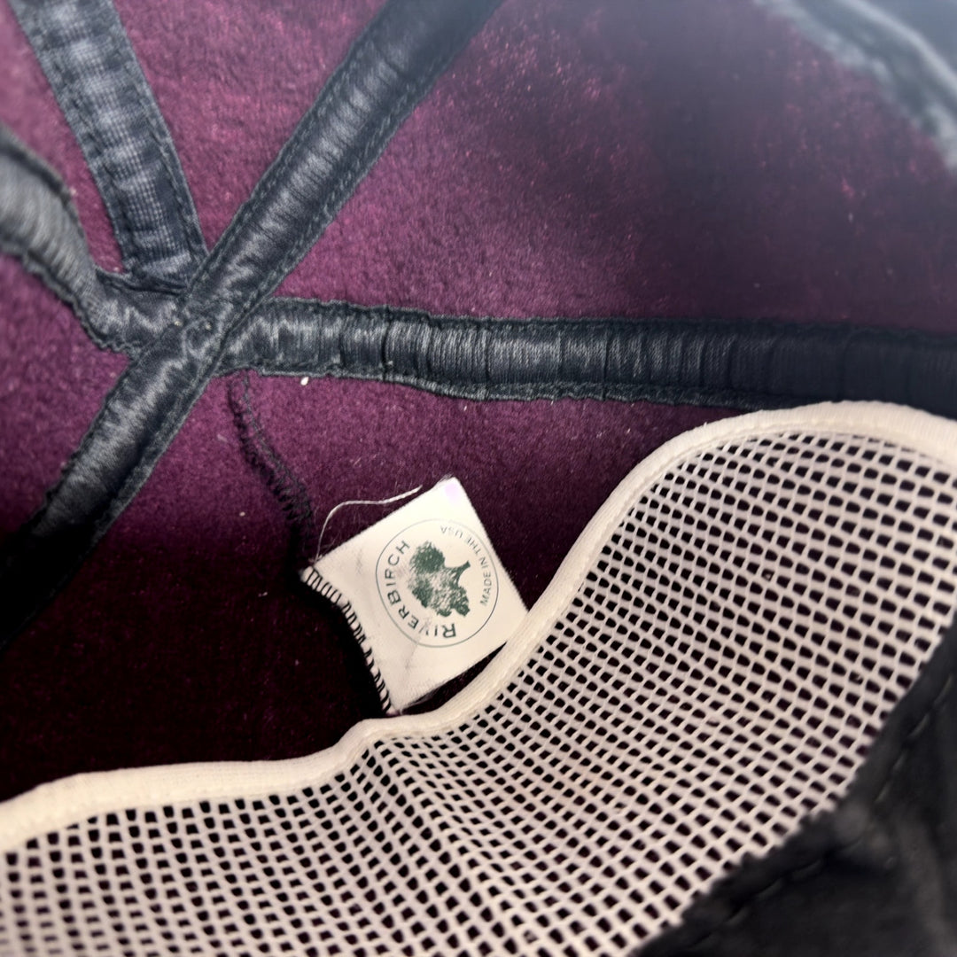 Purple Fleece Vintage Snapback Hat 90s