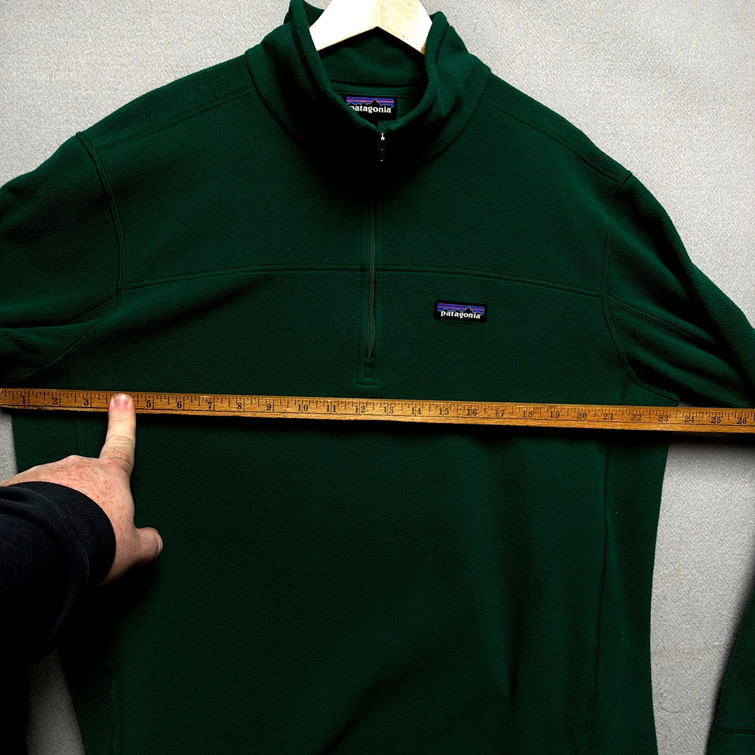 Patagonia Men's Green Quarter Zip Sweatshirt Size Large