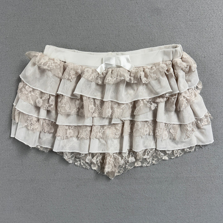 Women's Ruffled Lace Shorts Size Medium