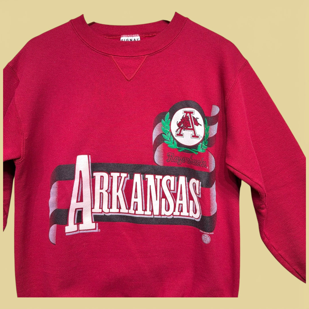 Vintage University of Arkansas 90s Sweatshirt Size Medium