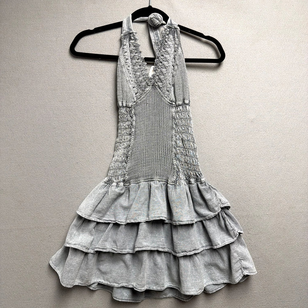 Blanco By Nature Mini Halter Dress Size Small