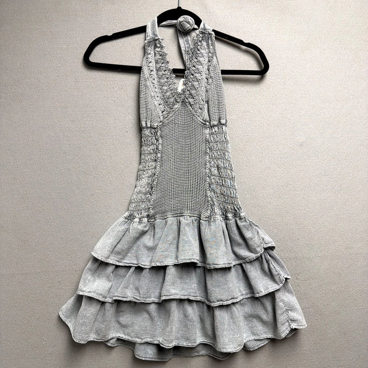 Blanco By Nature Mini Halter Dress Size Small