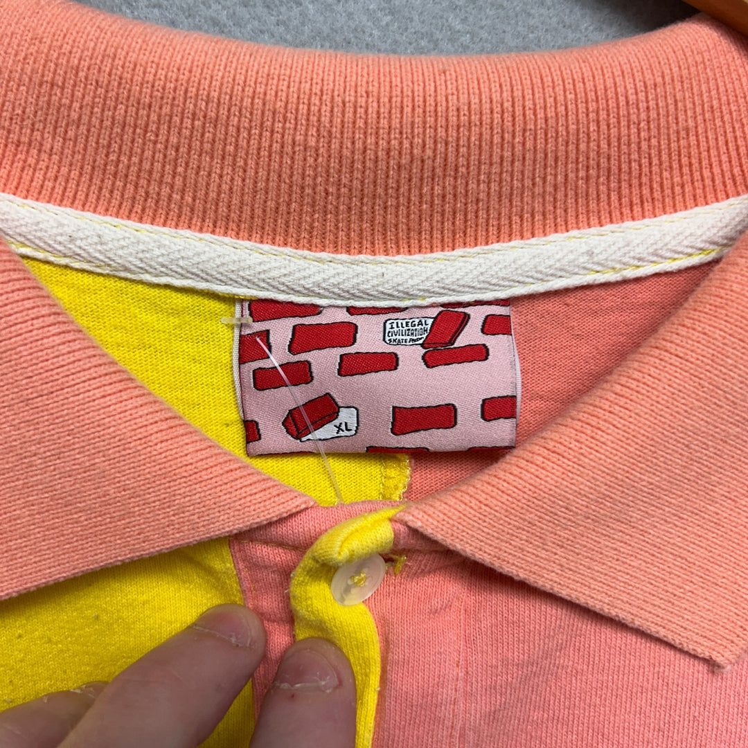 Illegal Civilization Skate Polo Shirt Size XL