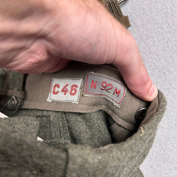 Vintage Swedish Army Wool Pants Size 30x30