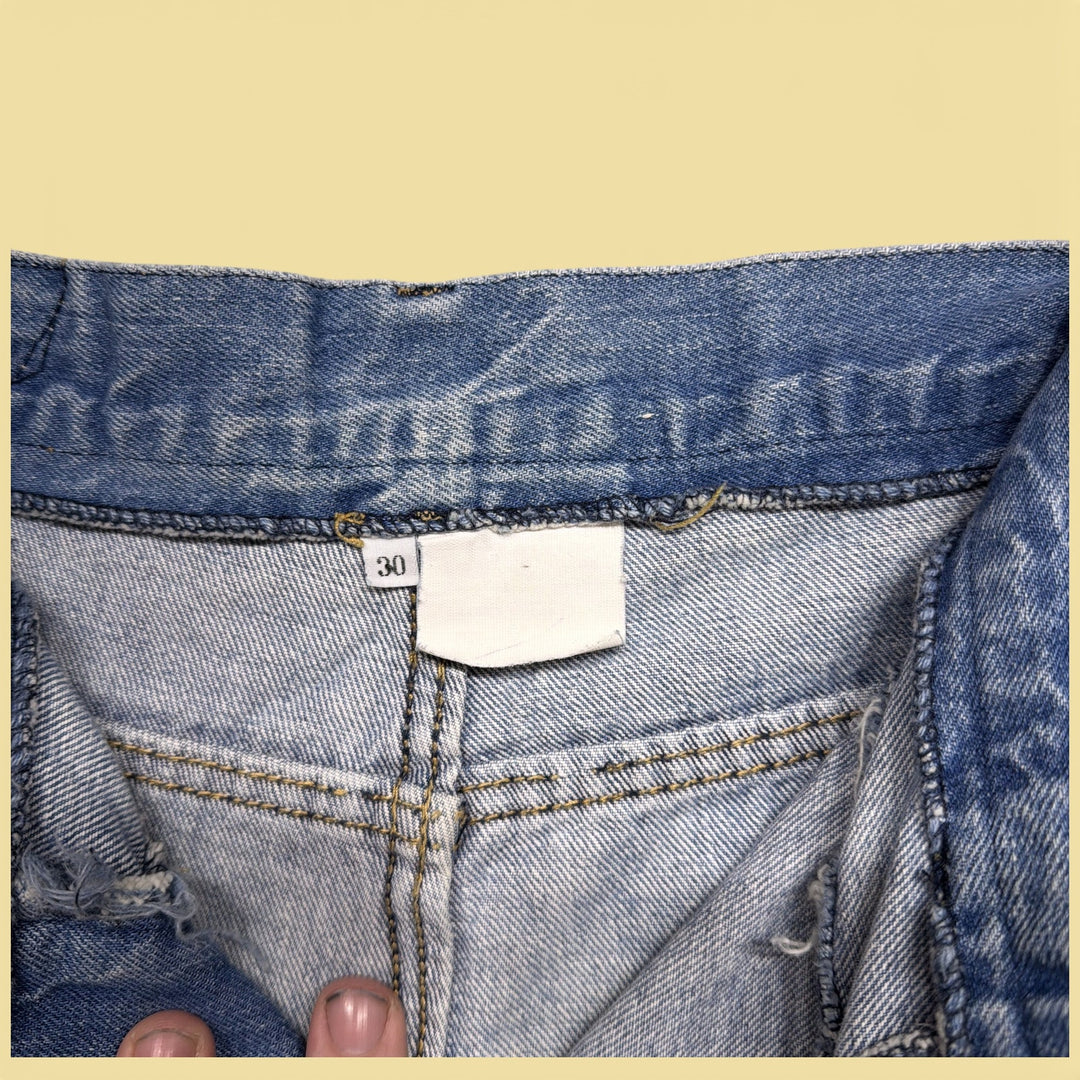 Vintage Guess Paris 80s Strap Pocket Jeans Size 28