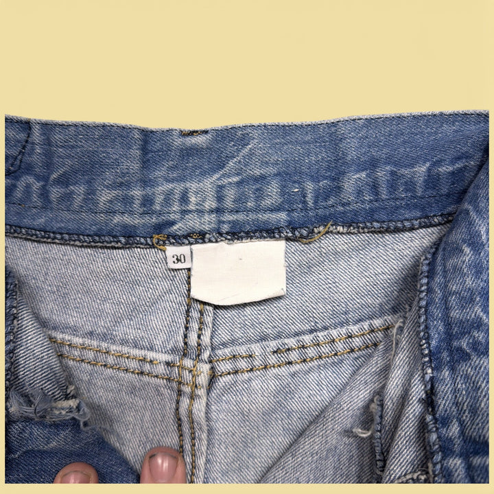 Vintage Guess Paris 80s Strap Pocket Jeans Size 28