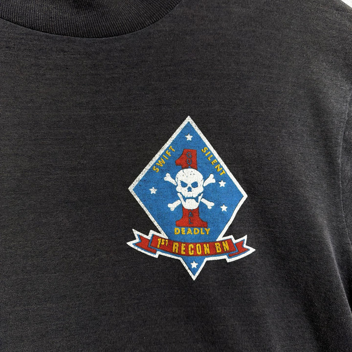Vintage 1st Recon Bn Marines T Shirt Size Large