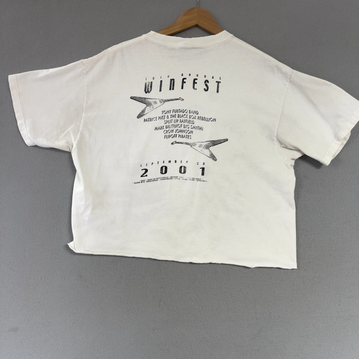 Vintage Winfest Music festival Crop T Shirt Size Large