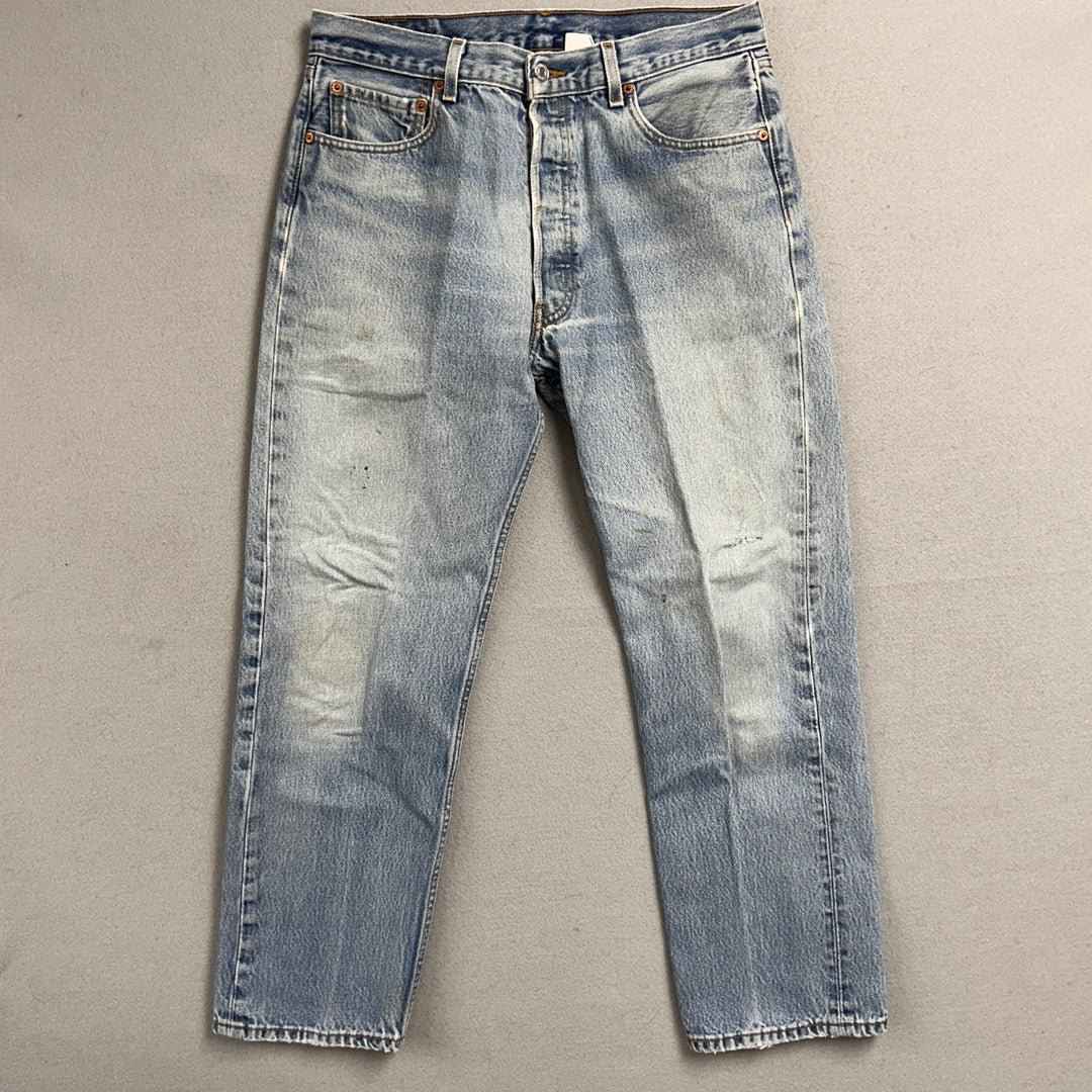 Vintage Levi's 501xx Light Blue Jeans Made in USA Men's 32x30