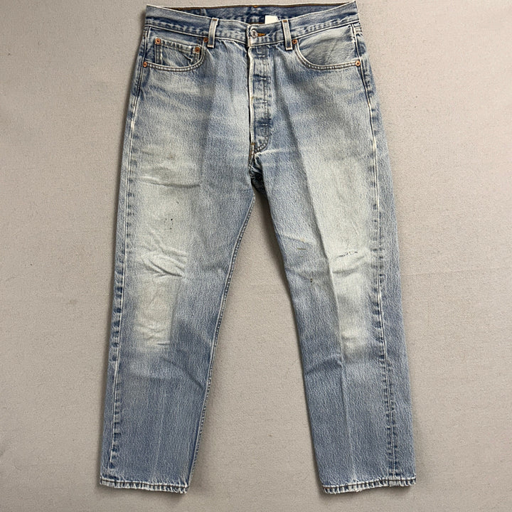 Vintage Levi's 501xx Light Blue Jeans Made in USA Men's 32x30