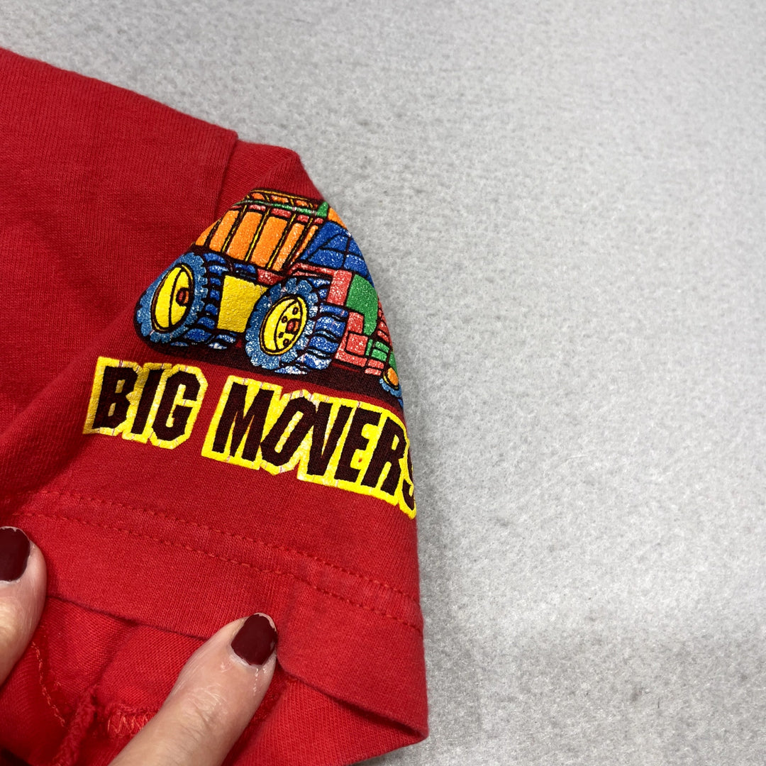 Vintage Kids Backhoe Big Movers T Shirt Size 6/7