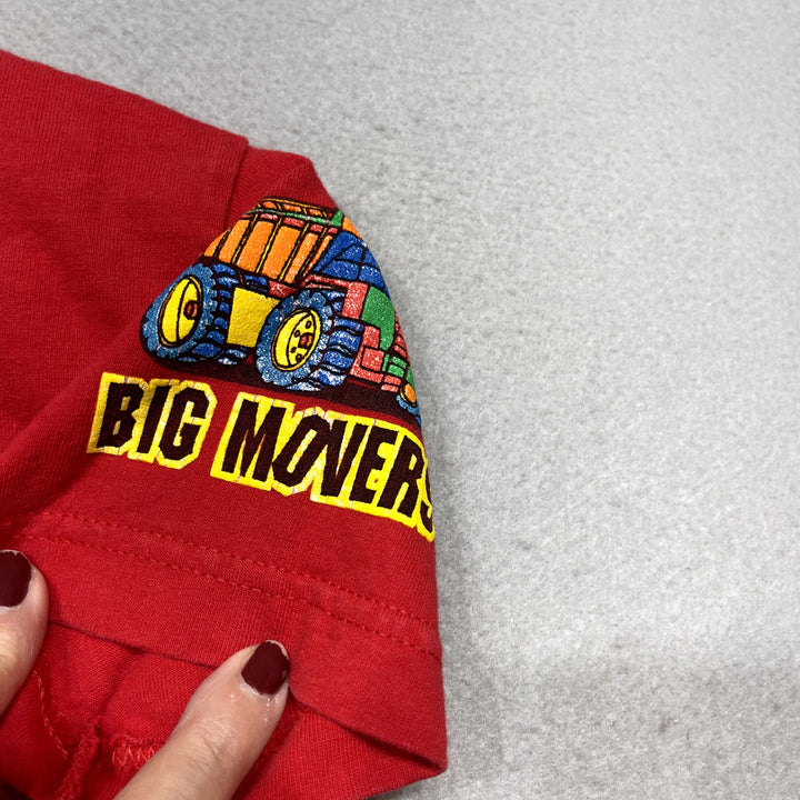 Vintage Kids Backhoe Big Movers T Shirt Size 6/7