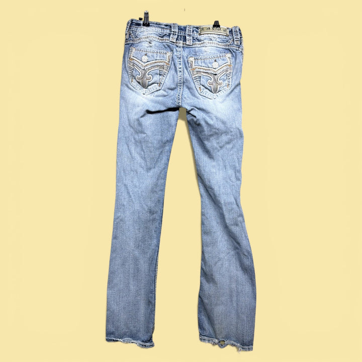Vintage Y2K Women's Rock Revival Boot Cut Jeans Size 28