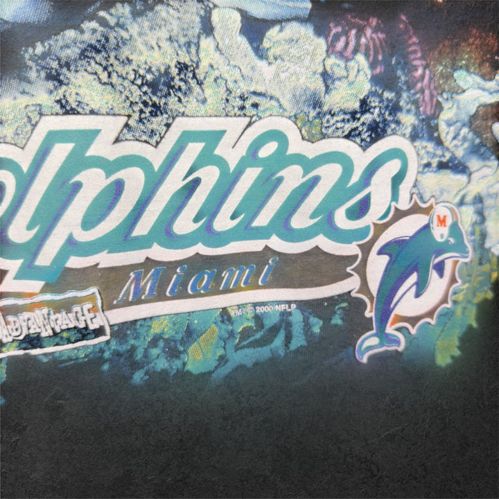 Vintage Miami Dolphins 90s Helmet T Shirt Size  XXL