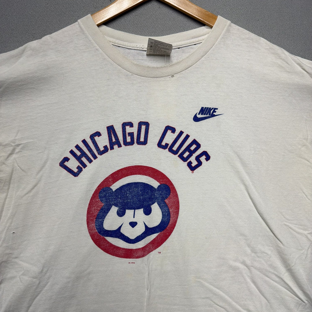 Vintage Nike Chicago Cubs Thrashed Distressed T Shirt Size XXL