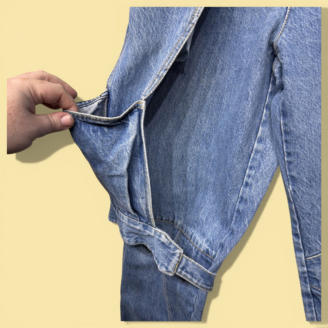 Vintage Guess Paris 80s Strap Pocket Jeans Size 28