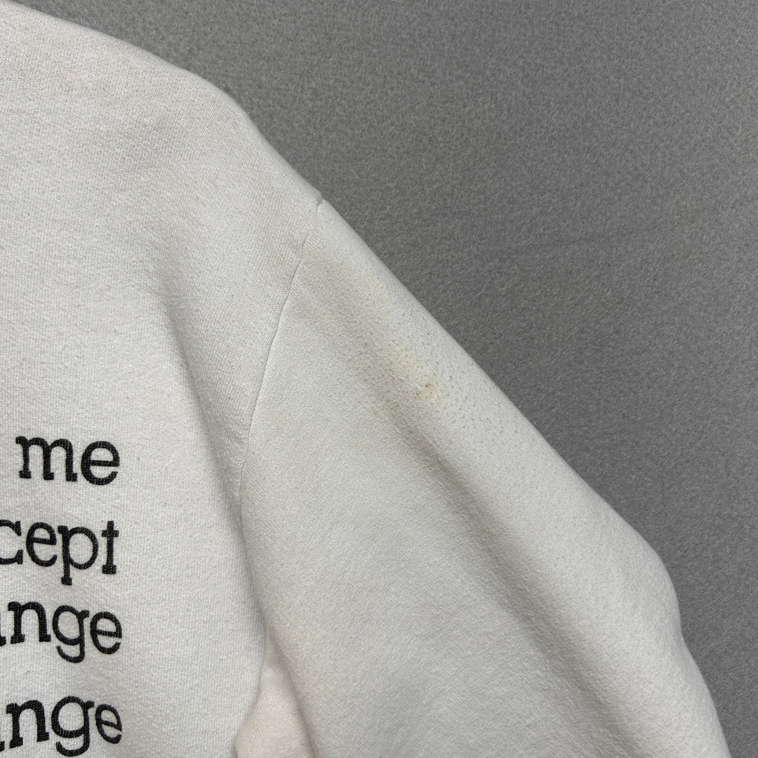 Vintage God Grant Me Serenity Courage Wisdom Sweatshirt Size XL