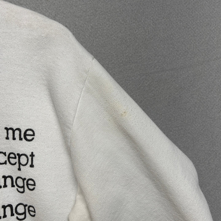 Vintage God Grant Me Serenity Courage Wisdom Sweatshirt Size XL