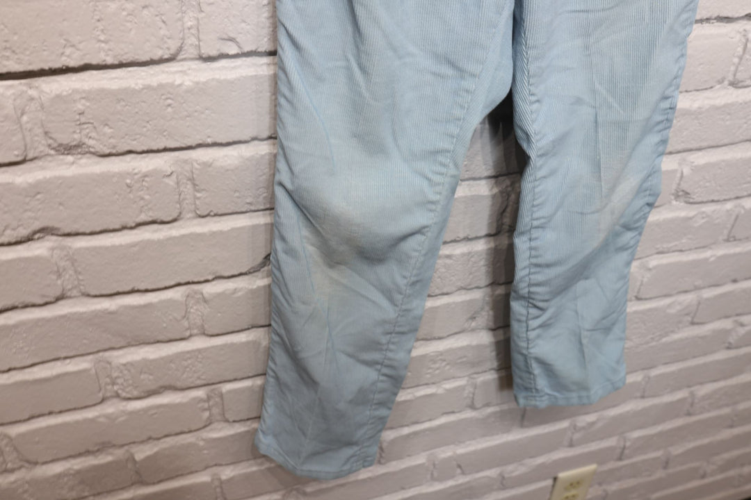 70s light blue corduroy pants size 27/25.5