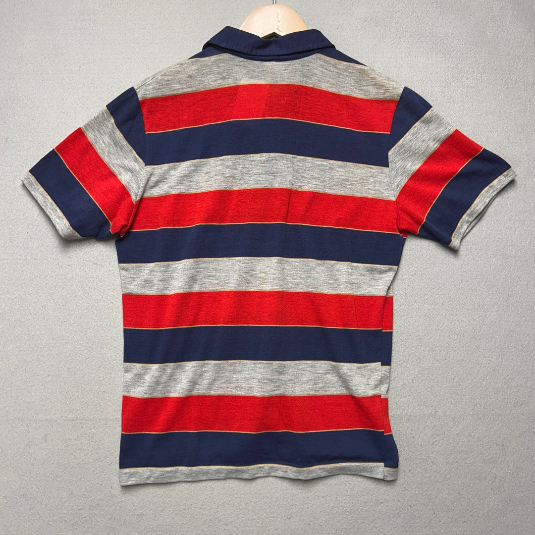 Vintage Dove of Miami Striped Polo Shirt size Large