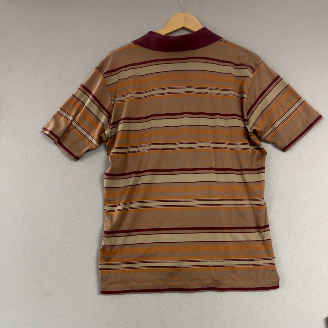 Vintage Ermenegildo Zegna Striped Polo Shirt size Medium
