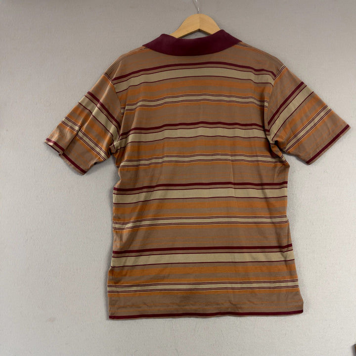 Vintage Ermenegildo Zegna Striped Polo Shirt size Medium